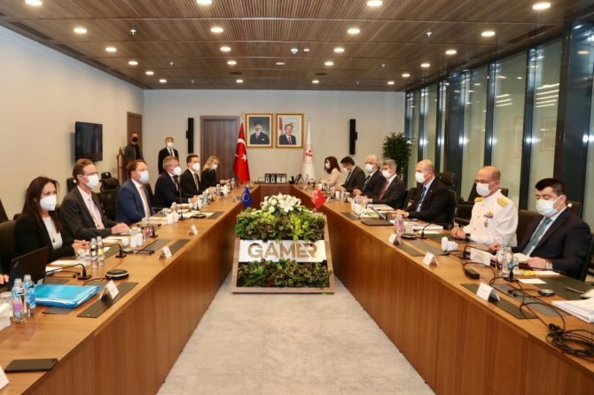 İçişleri Bakanı Soylu, AB Genişleme ve Komşuluk Politikası Komiseri Varhelyi’yi kabul etti