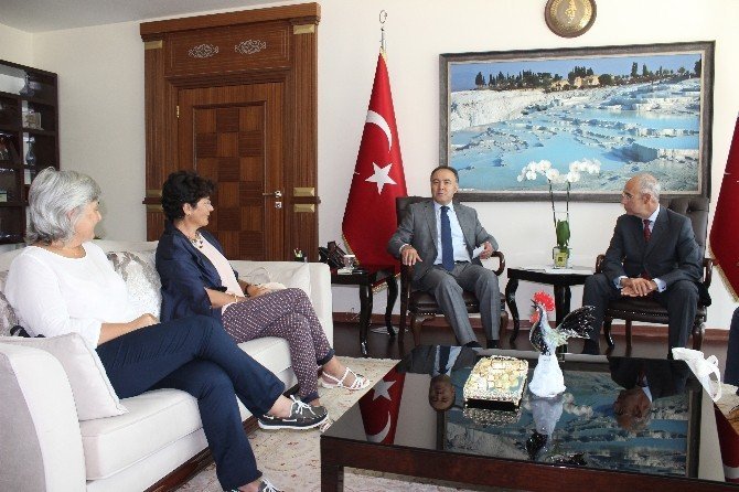 İtalya Ankara Büyükelçisi’nden Denizli Valisi Altıparmak’a Ziyaret