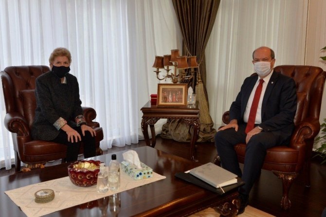 KKTC Cumhurbaşkanı Tatar, BM Genel Sekreteri’nin geçici Kıbrıs Özel Danışmanı Lute’u kabul etti