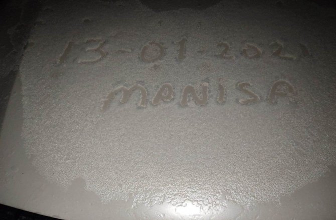 Manisa’ya yılın ilk karı yağdı