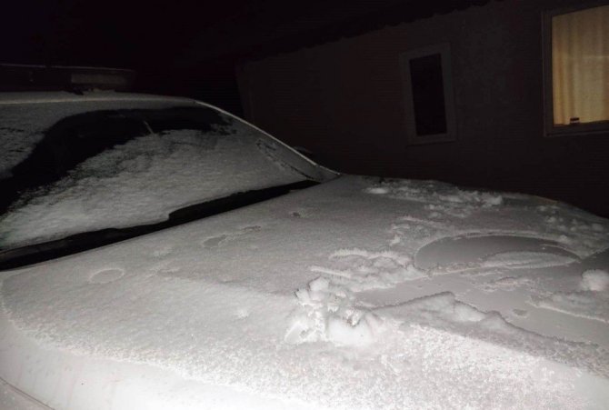 Manisa’ya yılın ilk karı yağdı