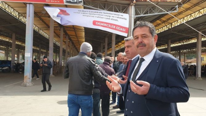 Nazillili sanayi esnafı Çanakkale Şehitleri için birlik oldu