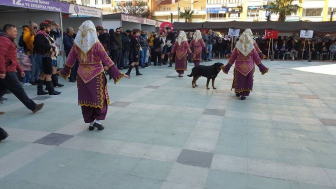 Nevruzda sevimli köpek ilgi odağı oldu