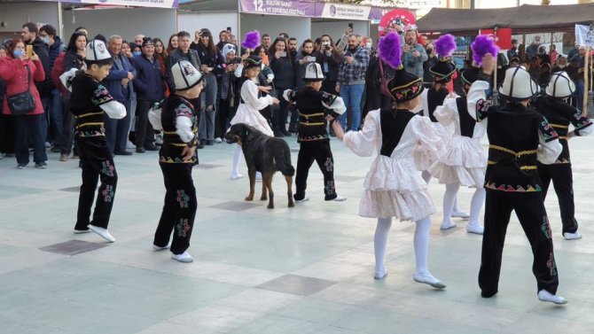 Nevruzda sevimli köpek ilgi odağı oldu