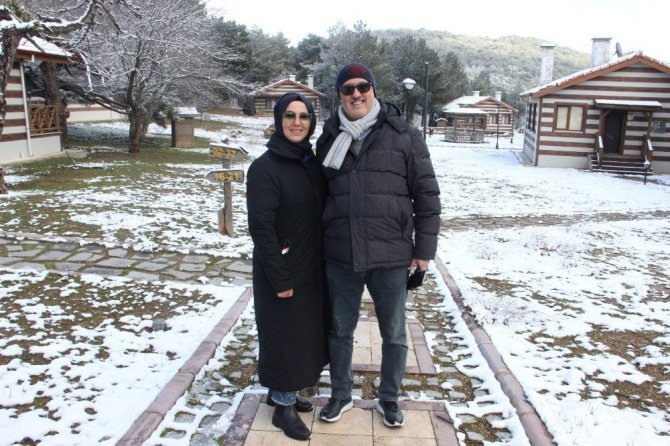 Spil’de vatandaşların kar keyfi